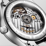 Ladies' LONGINES MASTER COLLECTION MOONPHASE - L2.409.4.87.6 Automatic watch bracelet, Ø 34.00 mm, stainless steel Unisex