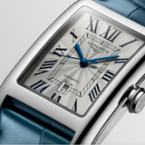 LONGINES DOLCEVITA - Automatic Blue Leather Strap watch Unisex , 27.70 x 43.80 mm, stainless steel, L5.757.4.71.9 L57574719