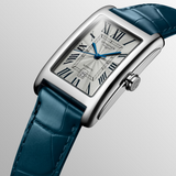 LONGINES DOLCEVITA - Automatic Blue Leather Strap watch Unisex , 27.70 x 43.80 mm, stainless steel, L5.757.4.71.9 L57574719