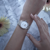 Ladies' LONGINES MASTER COLLECTION MOONPHASE - L2.409.4.87.6 Automatic watch bracelet, Ø 34.00 mm, stainless steel Unisex