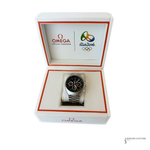Omega Speedmaster Mark II Rio 2016 watch in its Omega Rio 2016 presentation box