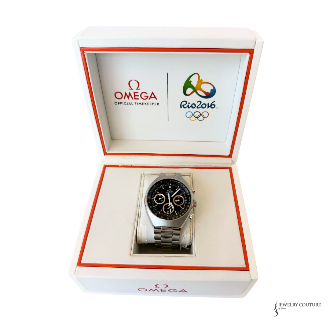 Omega Rio 2016 Official Timekeeper presentation box, open