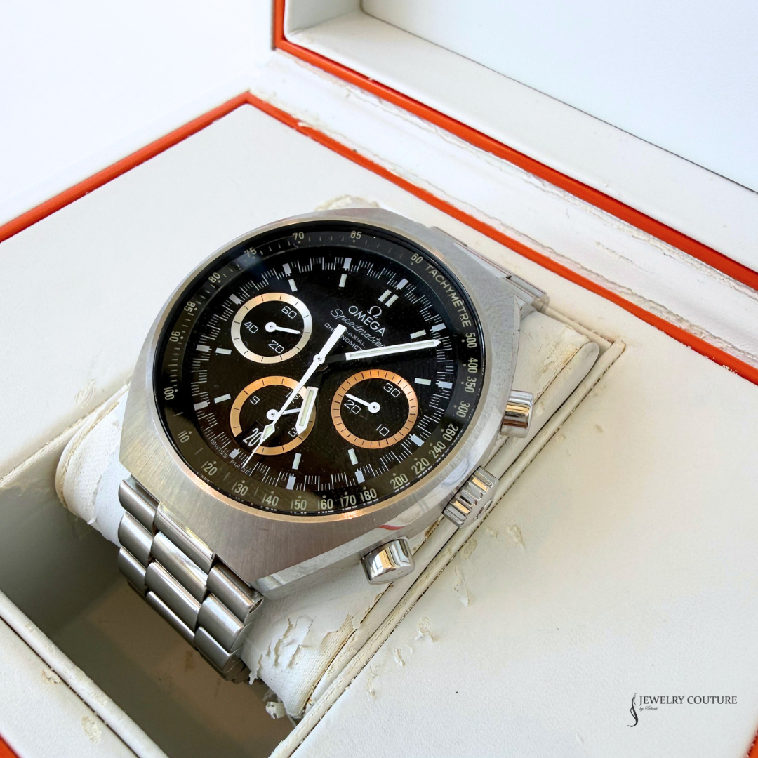 Omega Speedmaster Mark II Rio 2016 watch resting in its box