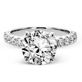 5 Ct Round Lab Grown Diamond Engagement Ring 18K White Gold | In-Store