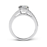 18K White Gold Diamond Engagement Ring Semi-Mount