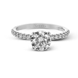 Simon G. LR1083 18K White & Rose Gold Diamond Wedding Set | Designer Bridal Set
