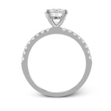 Simon G. LR1083 18K White & Rose Gold Diamond Wedding Set | Designer Bridal Set
