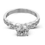 Simon G. 18K White Gold Diamond Wedding Set | Designer Bridal Set MR2399
