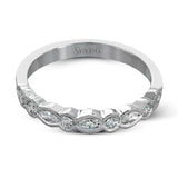 Simon G. 18K White Gold Diamond Wedding Set | Designer Bridal Set MR2399