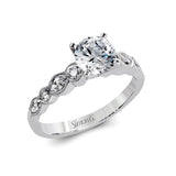 Simon G. 18K White Gold Diamond Wedding Set | Designer Bridal Set MR2399