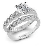 Simon G. 18K White Gold Diamond Wedding Set | Designer Bridal Set MR2399