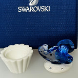 Swarovski Cupcake Box with Light Sapphire Elephant Figurine