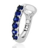 Simon G. LE4624 18K Gold Color Gemstone Cuff Earring | Sapphire or Emerald