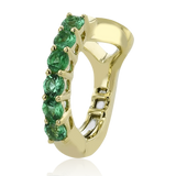 Simon G. LE4624 18K Gold Color Gemstone Cuff Earring | Sapphire or Emerald