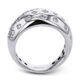 Simon G. Scattered Diamond Fashion Ring
