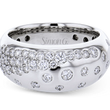 Simon G. Scattered Diamond Fashion Ring