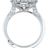 Tacori HT2652CU95 RoyalT Cushion Cut Engagement Ring | Platinum Diamond Engagement Ring