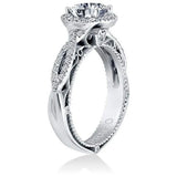 Verragio Venetian 5005R 18K White Gold Diamond Halo Engagement Ring | 0.35 CTW Semi-Mount | In-Store