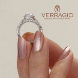 Verragio Venetian 5005R 18K White Gold Diamond Halo Engagement Ring | 0.35 CTW Semi-Mount | In-Store