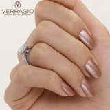 Verragio Venetian 5005R 18K White Gold Diamond Halo Engagement Ring | 0.35 CTW Semi-Mount | In-Store