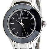 Swarovski Alegria Black Dial Stainless Steel Swiss Quartz Watch
