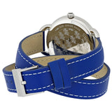 Swarovski Aila Day Double Tour Blue Leather Swiss Quartz Watch
