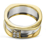 Simon G. LR4287 diamond signet smart ring jacket, side view