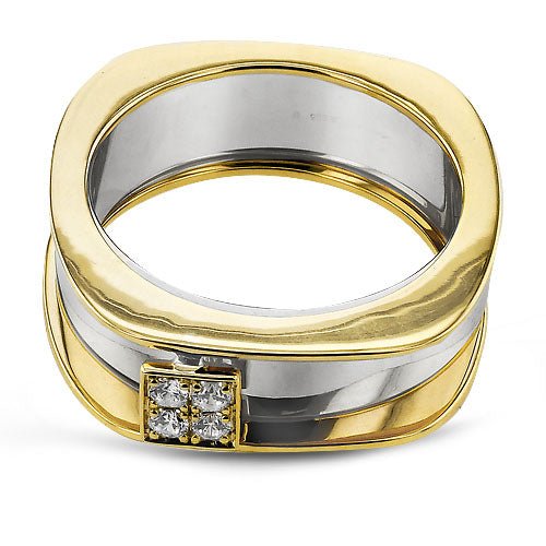 Simon G. LR4287 diamond signet smart ring jacket, side view