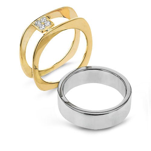 Simon G. LR4287 smart ring jacket for Oura ring, detail view