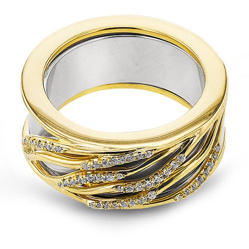 Simon G. LR4284 sculptural smart ring jacket, side view