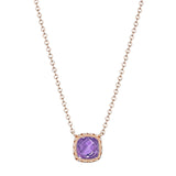 TACORI PETITE CUSHION AMETHYST 14k Gold GEM NECKLACE In-Store