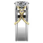 Simon G. LR5211 diamond smart ring jacket in 14K gold, additional view