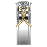 Simon G. LR5211 diamond smart ring jacket in 14K gold, additional view