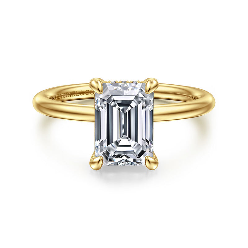 Anuk 14K Yellow Gold Diamond Engagement Ring