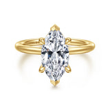 Anuk 14K Yellow Gold Diamond Engagement Ring