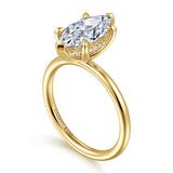 Anuk 14K Yellow Gold Diamond Engagement Ring