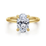 Anuk 14K Yellow Gold Diamond Engagement Ring