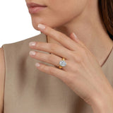Gabriel & Co. ER17437 Oval Solitaire Diamond Engagement Ring 14K White Yellow Gold