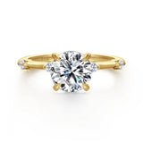 Frances - 14K Yellow Gold Round Diamond Engagement Ring | In-Store