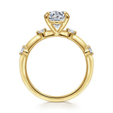 Frances - 14K Yellow Gold Round Diamond Engagement Ring | In-Store