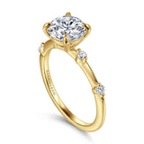 Frances - 14K Yellow Gold Round Diamond Engagement Ring | In-Store
