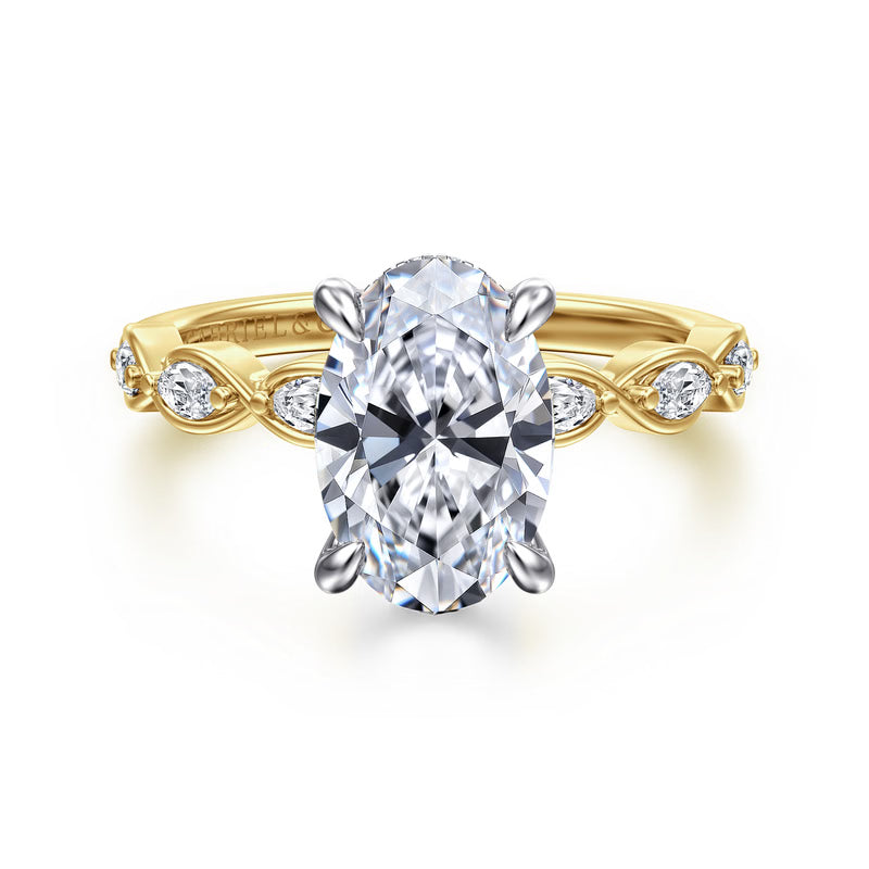 Claudia 14K Gold 2.00 CT Diamond Engagement Ring by Gabriel & Co.