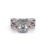 Verragio Insignia 7070CU Cushion Diamond Engagement Ring | 14K Two-Tone Gold Semi-Mount