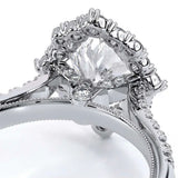 Verragio Renaissance 982OV 14K White Gold Oval Diamond Engagement Ring | 0.45 CTW Semi-Mount | In-Store