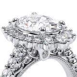 Verragio Venetian 5084OV Oval Diamond Engagement Ring | 18K White Gold Semi-Mount