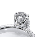 Verragio Tradition 250DBOV Oval Diamond Engagement Ring | 14K White Gold Semi-Mount