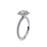 Verragio Tradition 120HCU Round Diamond Halo Engagement Ring | 14K White Gold Semi-Mount