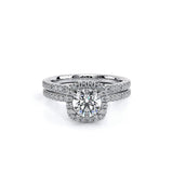 Verragio Tradition 120HCU Round Diamond Halo Engagement Ring | 14K White Gold Semi-Mount