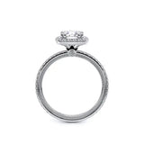 Verragio Tradition 120HCU Round Diamond Halo Engagement Ring | 14K White Gold Semi-Mount