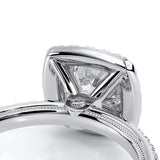 Verragio Tradition 120HCU Round Diamond Halo Engagement Ring | 14K White Gold Semi-Mount